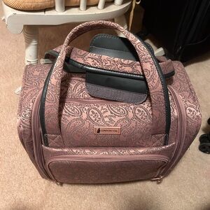 London Fog mini rolling carry-on/underseat luggage (like new)